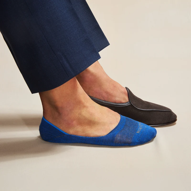 Chaussettes invisibles | Bleu roi - Mocassin