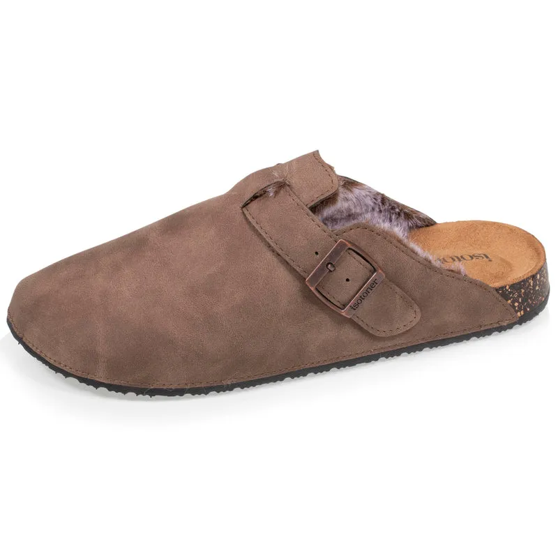 Sabots fourrés Femme Taupe