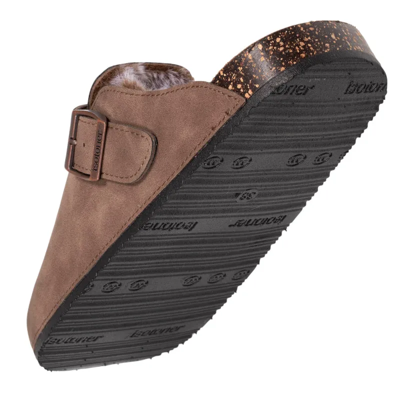 Sabots fourrés Femme Taupe