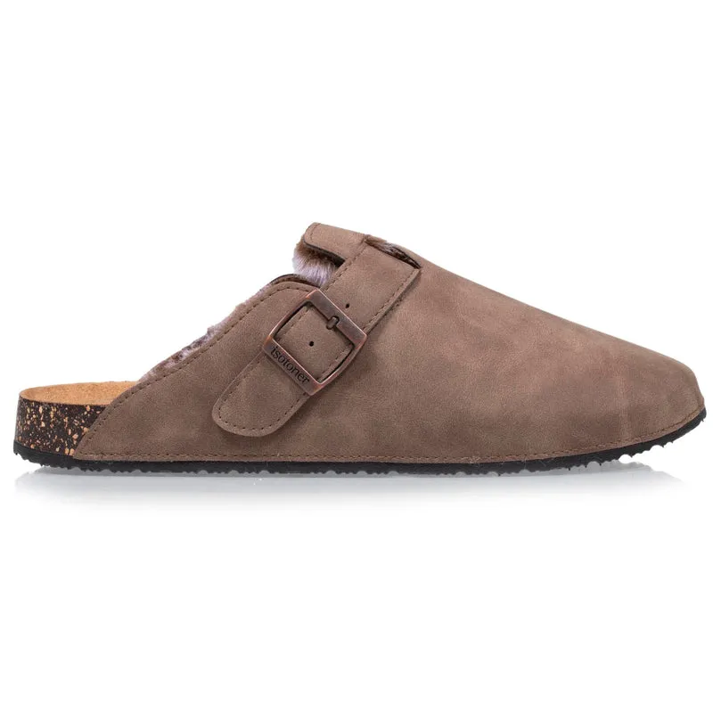 Sabots fourrés Femme Taupe