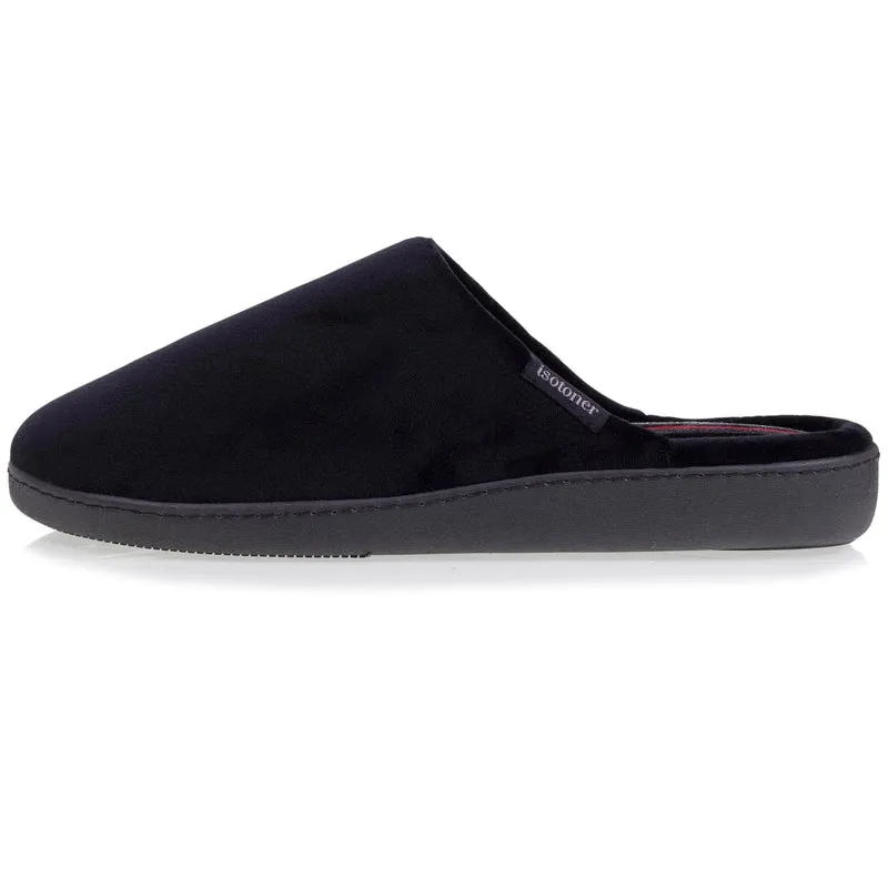 Chaussons mules Homme Noir intérieur rayures