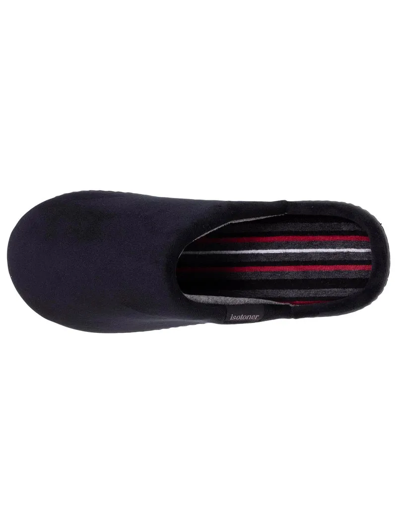 Chaussons mules Homme Noir intérieur rayures