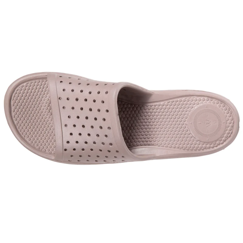 Mules claquettes Femme ajourées Taupe
