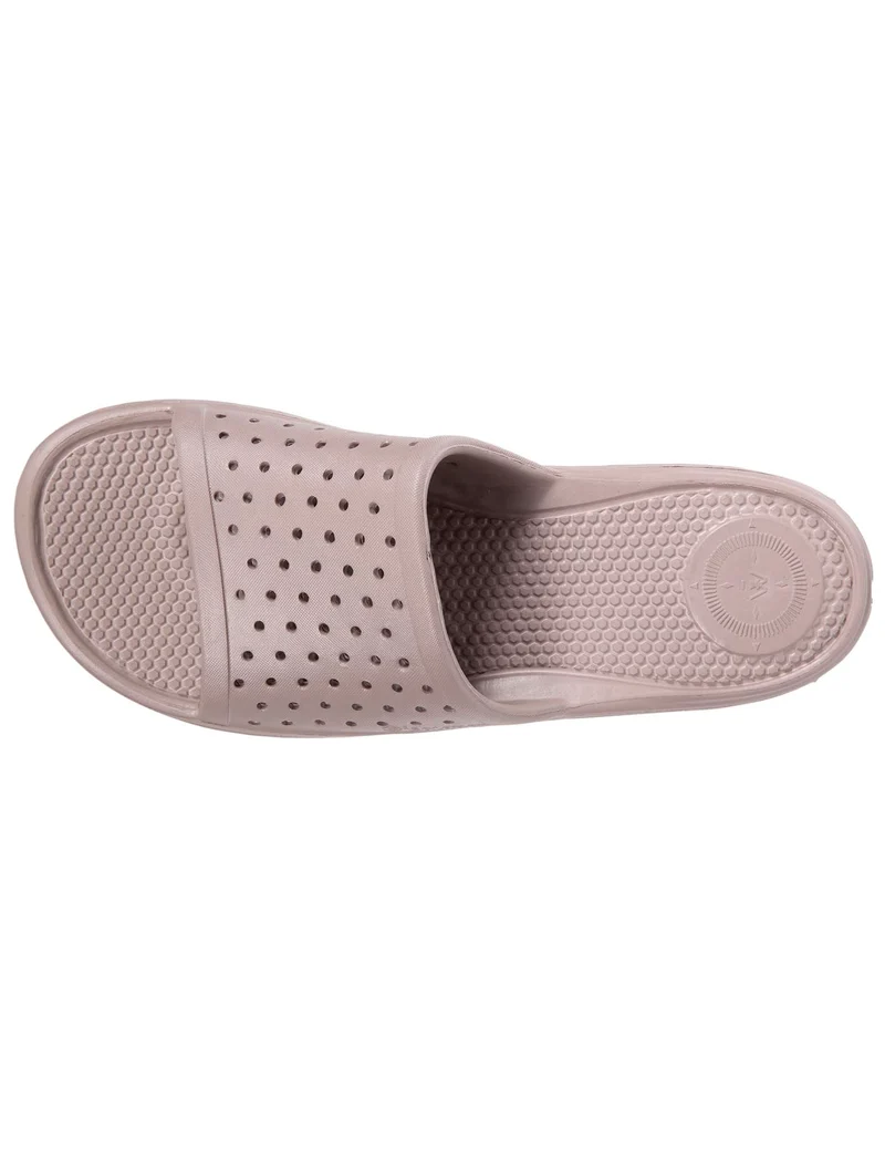 Mules claquettes Femme ajourées Taupe