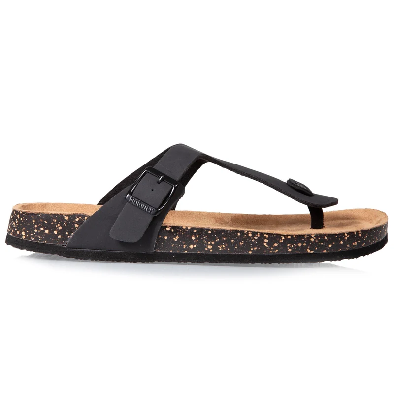 Mules tongs Femme Bride Noir