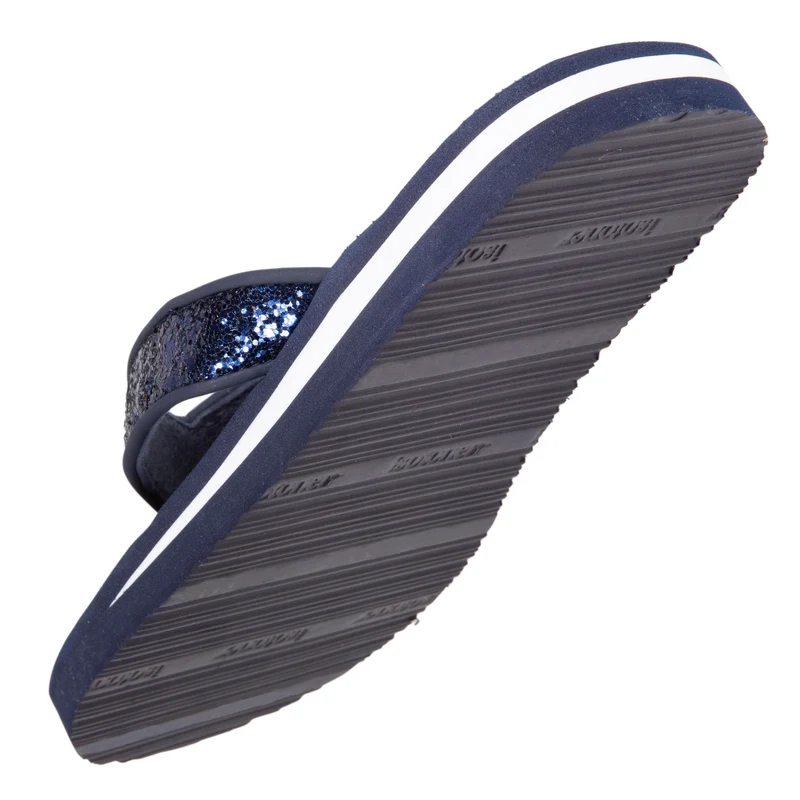 Tongs Femme confort YOGA à perles Marine