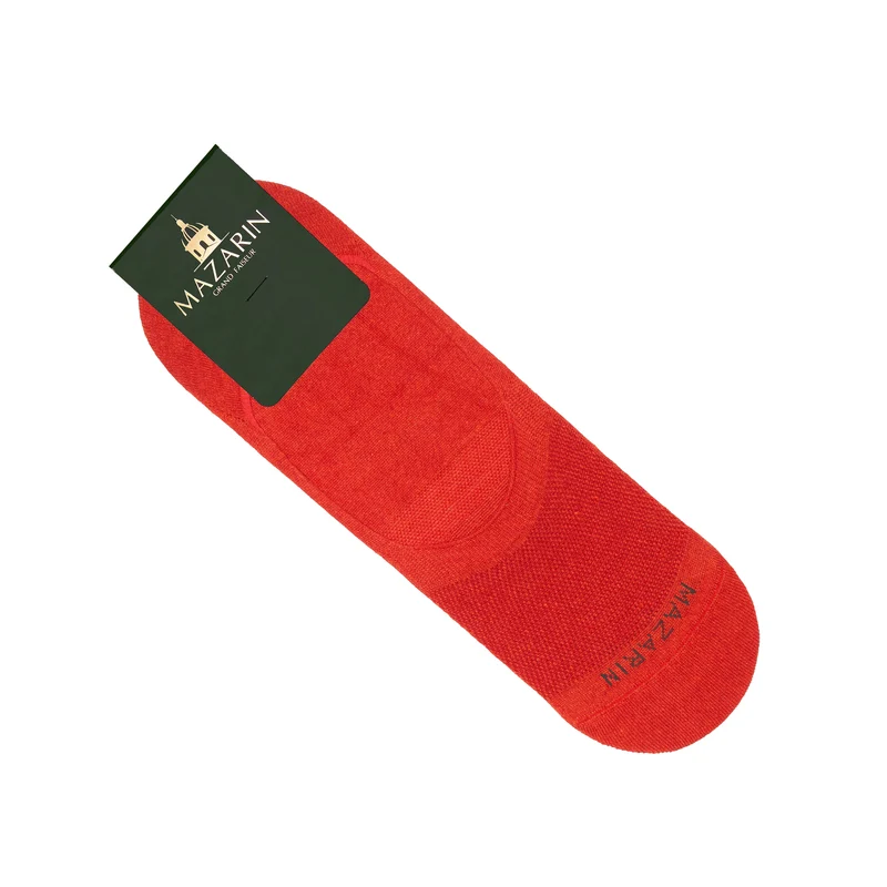 Chaussettes invisibles | Rouge - Mocassin