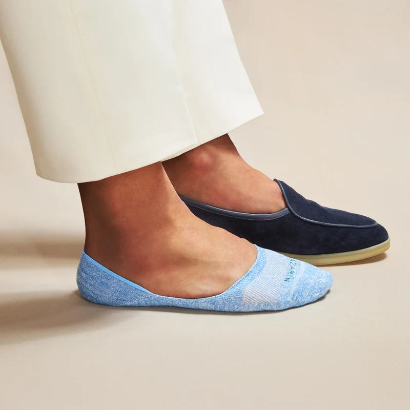 Chaussettes invisibles | Bleu ciel - Mocassin