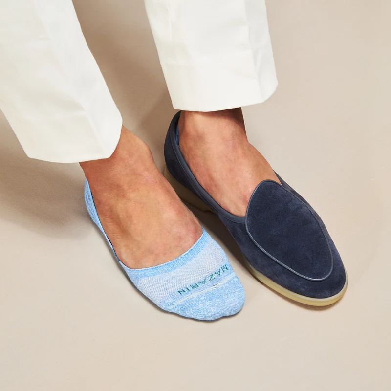 Chaussettes invisibles | Bleu ciel - Mocassin