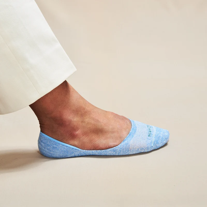 Chaussettes invisibles | Bleu ciel - Mocassin