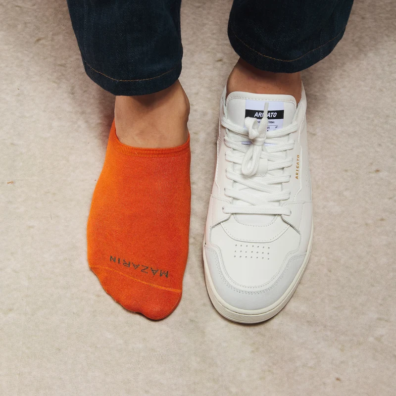 Chaussettes invisibles | Orange - Basket