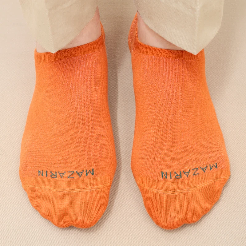 Chaussettes invisibles | Orange - Basket