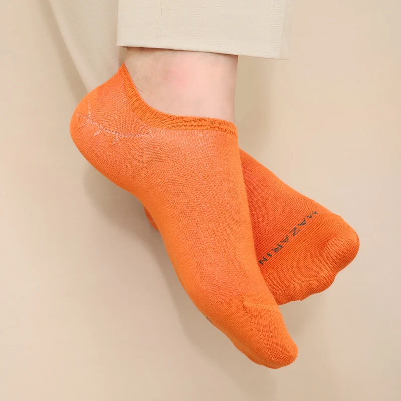 Chaussettes invisibles | Orange - Basket