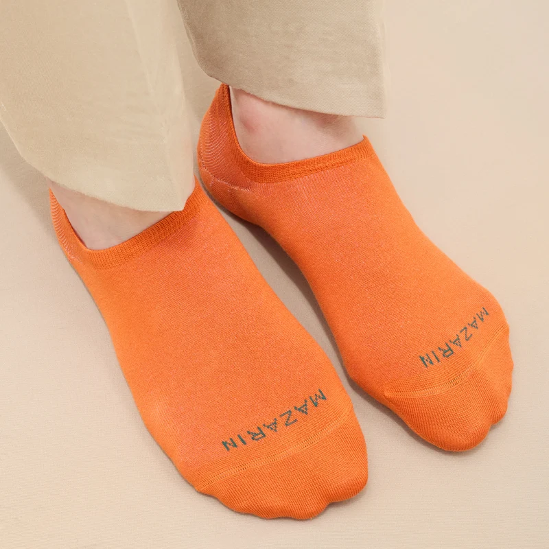 Chaussettes invisibles | Orange - Basket