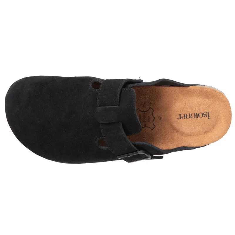 Mules sabots cuir Homme Noir