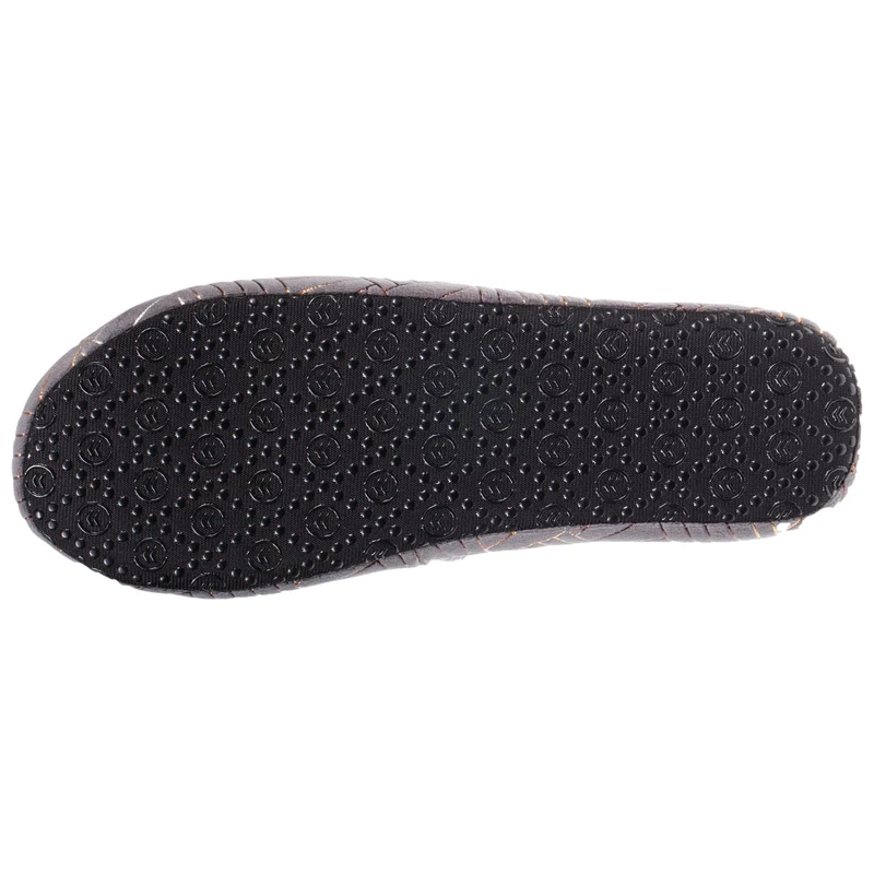 Chaussons sandales Femme 3D Gris chiné foncé