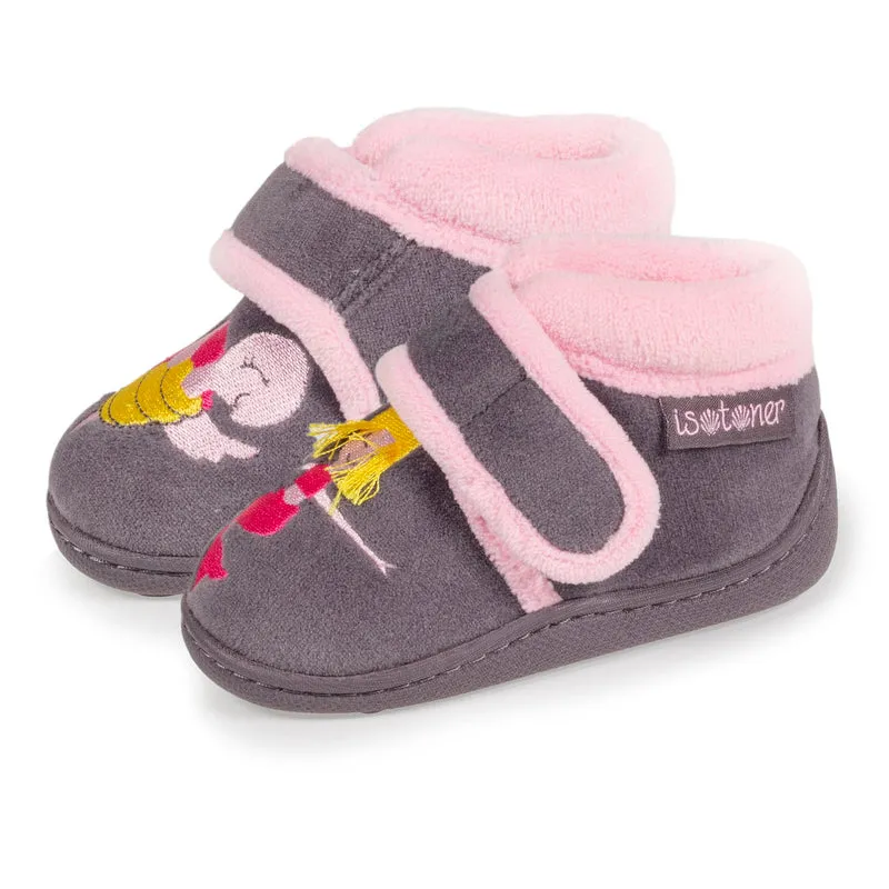 Chaussons bottillons Bébé / Enfant velours Sirène