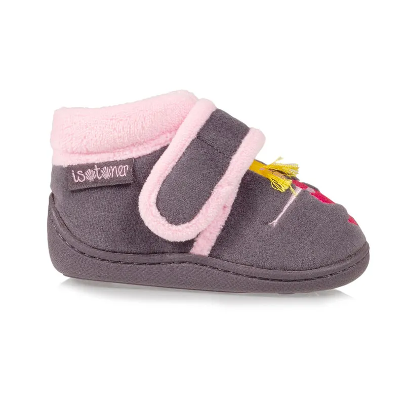 Chaussons bottillons Bébé / Enfant velours Sirène