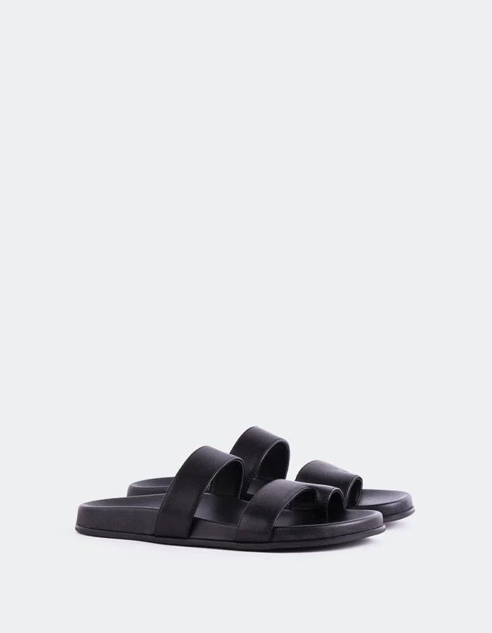 Fairlee Black Leather