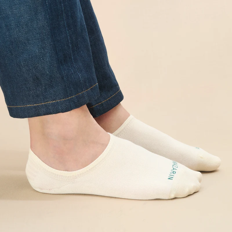 Chaussettes invisibles | Blanc cassé - Basket
