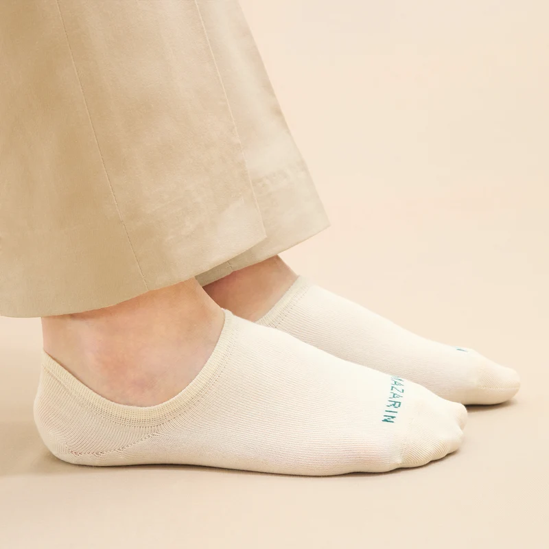 Chaussettes invisibles | Blanc cassé - Basket