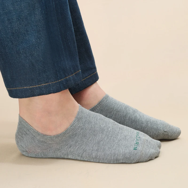 Chaussettes invisibles | Gris clair - Basket