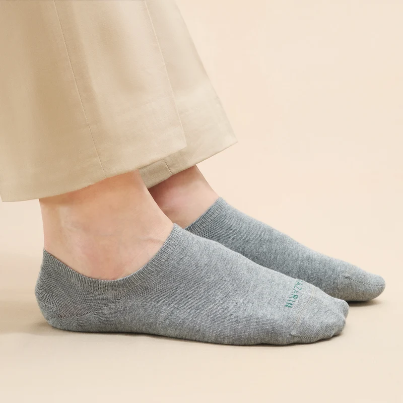 Chaussettes invisibles | Gris clair - Basket