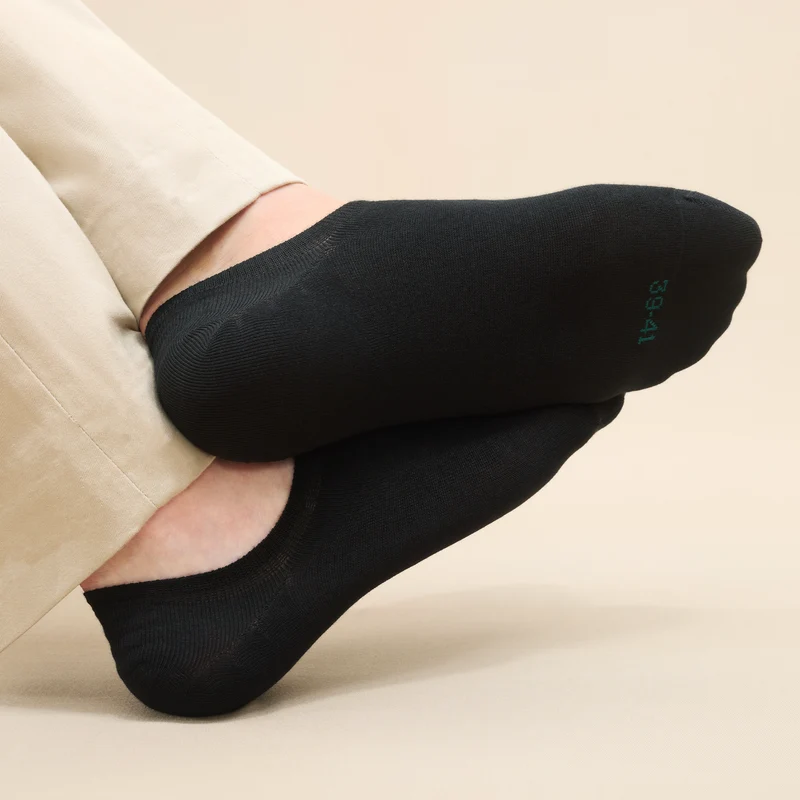 Chaussettes invisibles | Noir - Basket