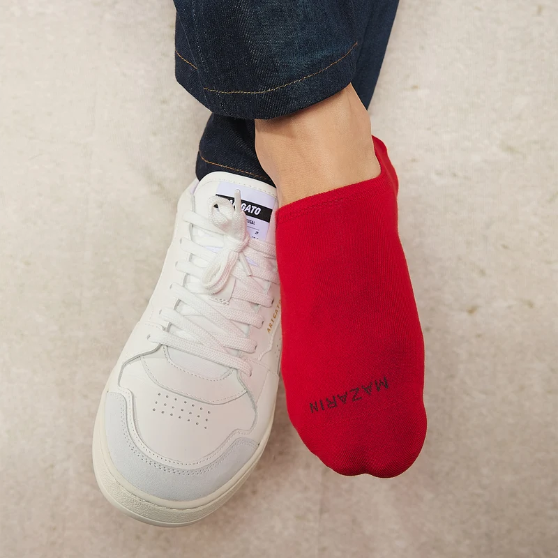 Chaussettes invisibles | Rouge vif - Basket
