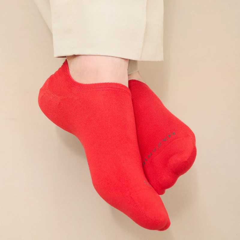 Chaussettes invisibles | Rouge vif - Basket