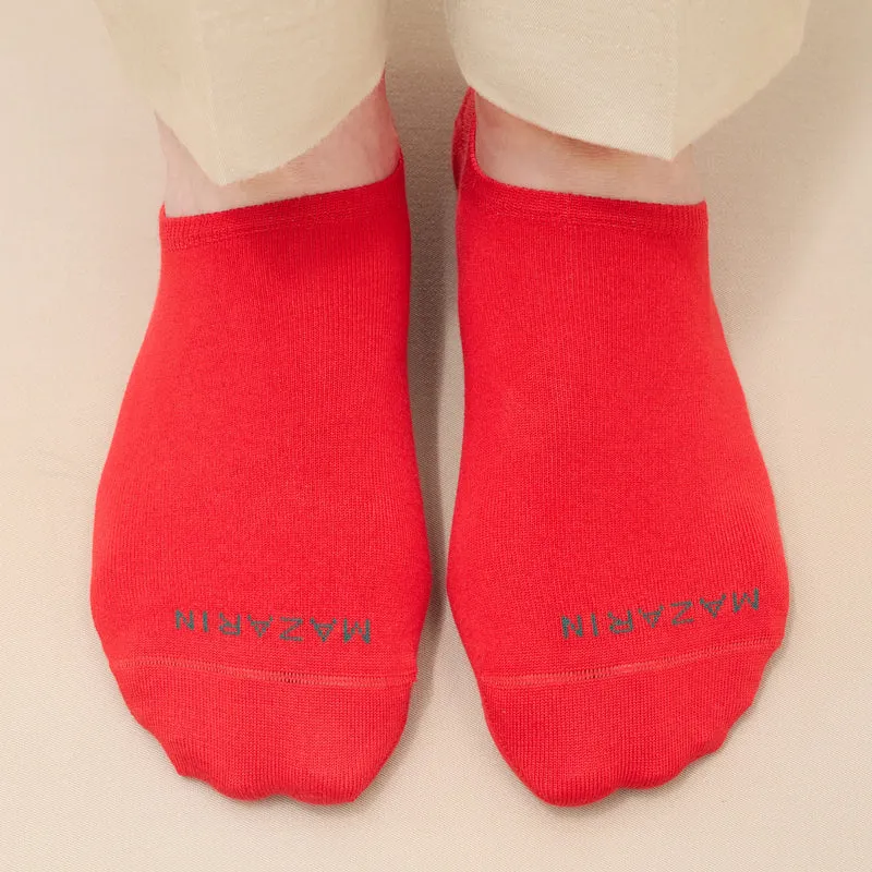 Chaussettes invisibles | Rouge vif - Basket