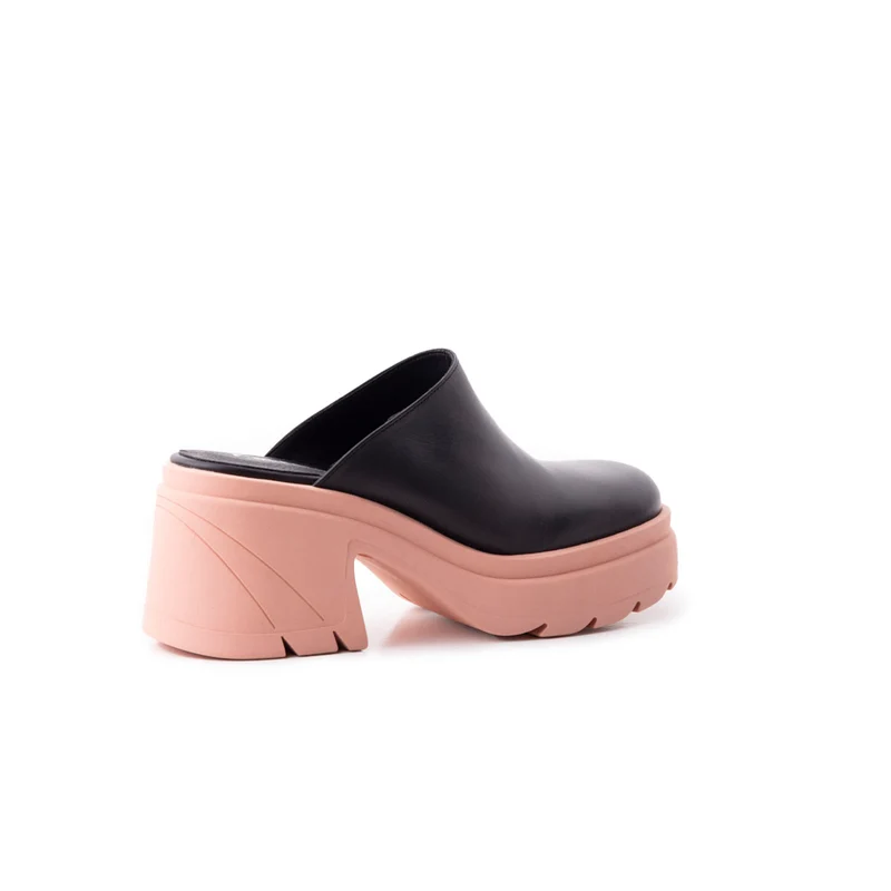 Silla Black/Pink Leather