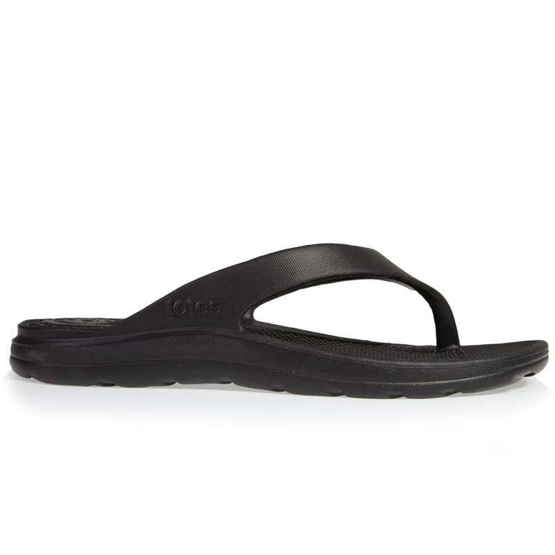 Tongs Femme Confort Noir