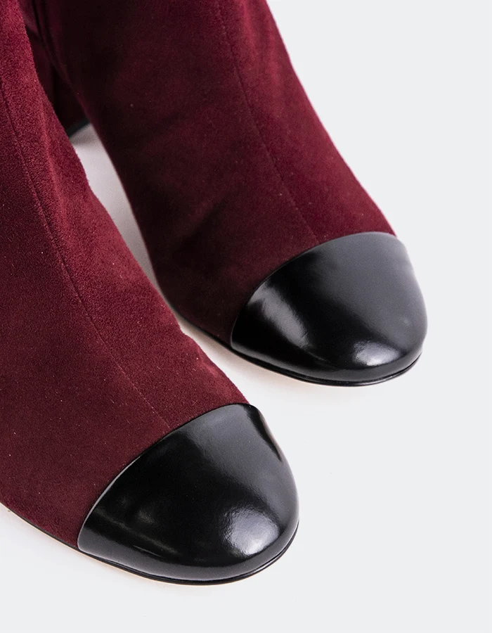 Rozalie Burgundy Suede