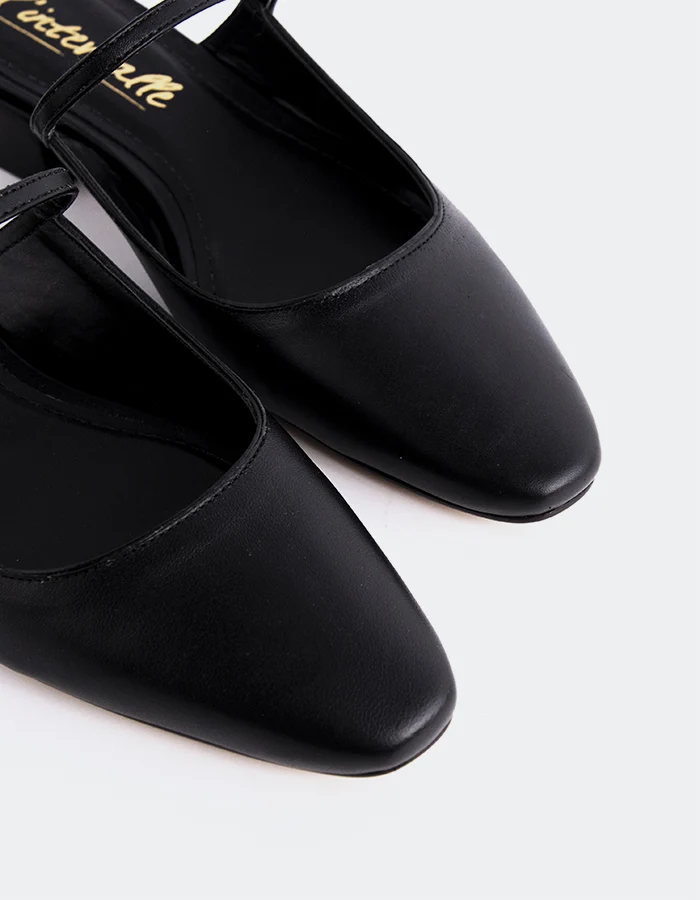 Calantha Black Leather
