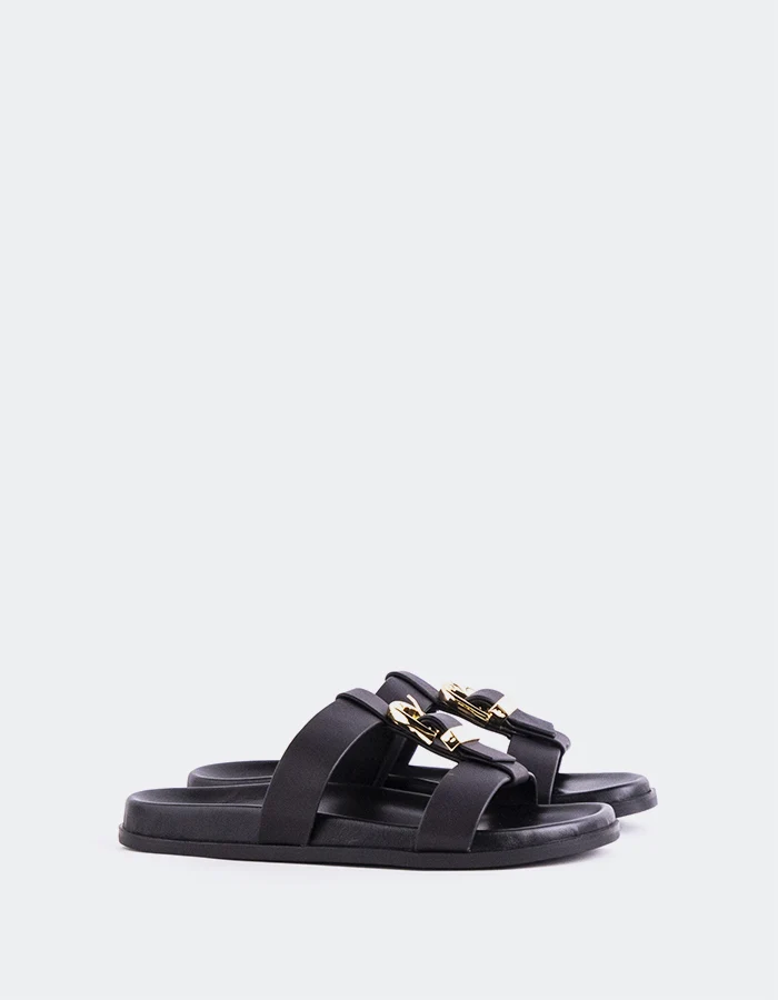 Omma Black Leather
