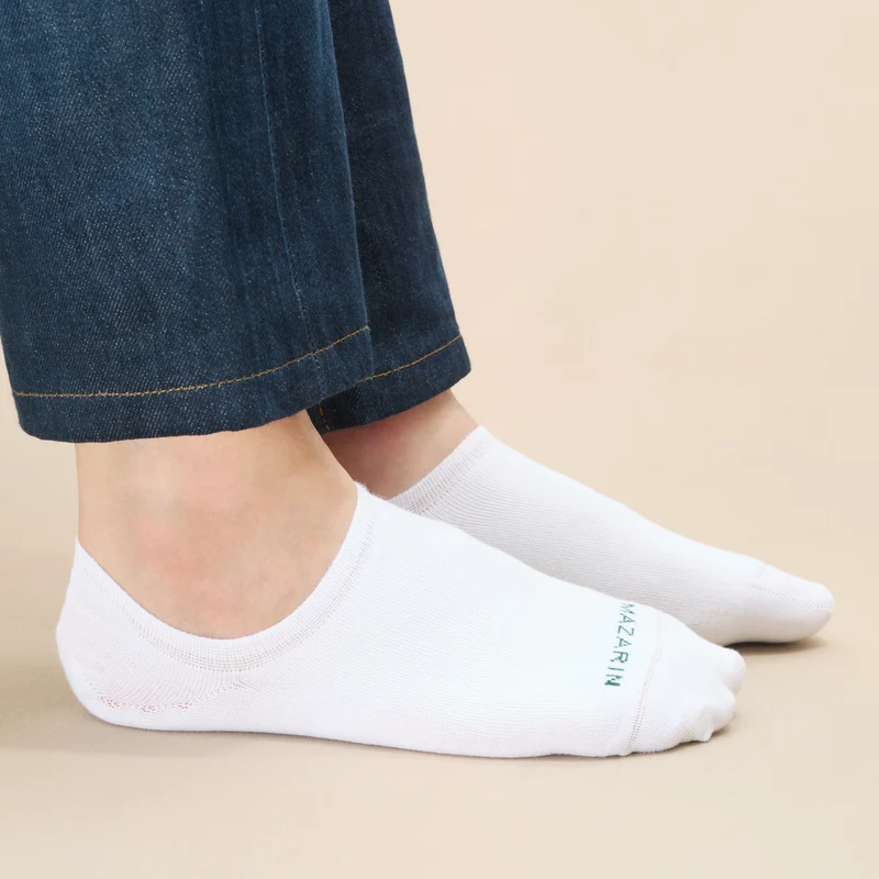 Chaussettes invisibles | Blanc - Basket