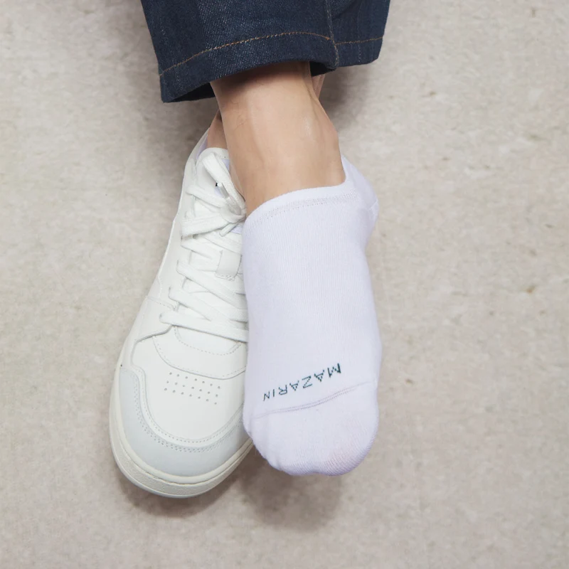 Chaussettes invisibles | Blanc - Basket