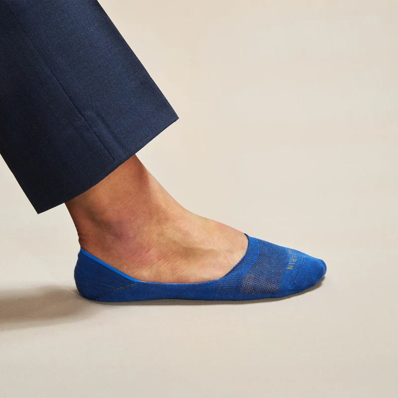 Chaussettes invisibles | Bleu roi - Mocassin