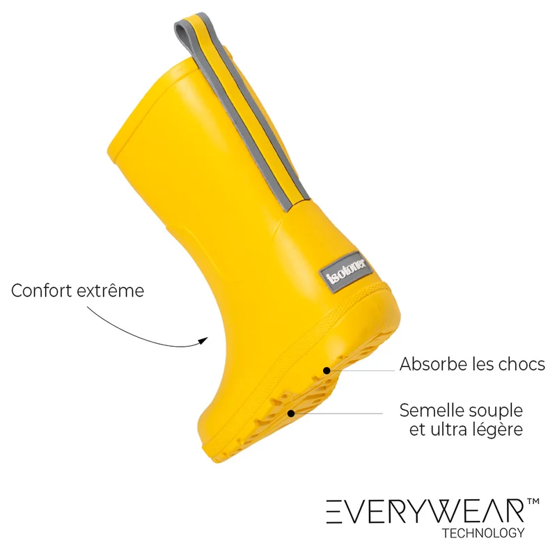 Bottes de pluie Junior 31-36 Jaune