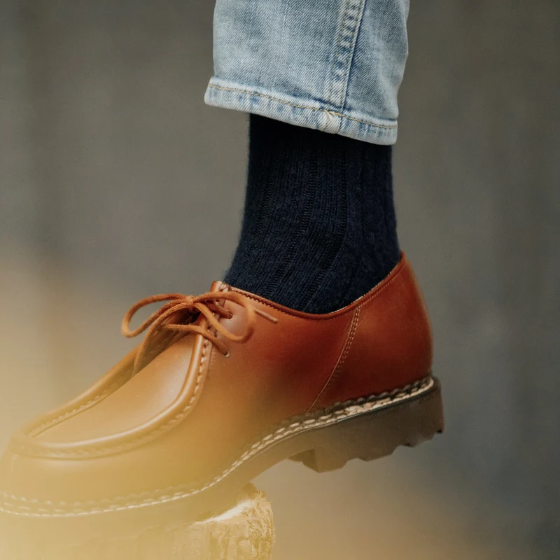 Chaussettes | Bleu marine - Cachemire