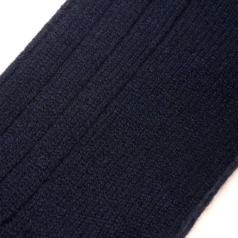 Chaussettes | Bleu marine - Cachemire