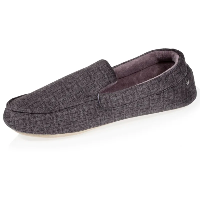 Chaussons mocassins Homme semelle souple Gris