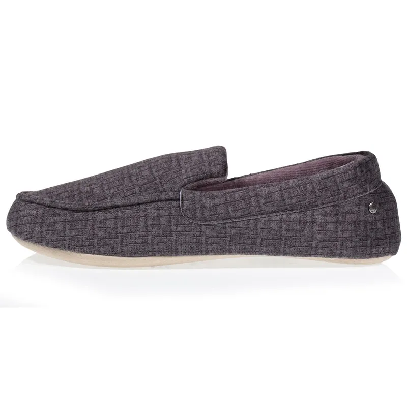 Chaussons mocassins Homme semelle souple Gris