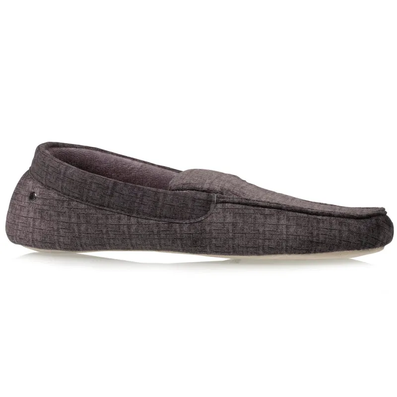 Chaussons mocassins Homme semelle souple Gris