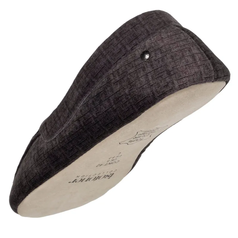 Chaussons mocassins Homme semelle souple Gris