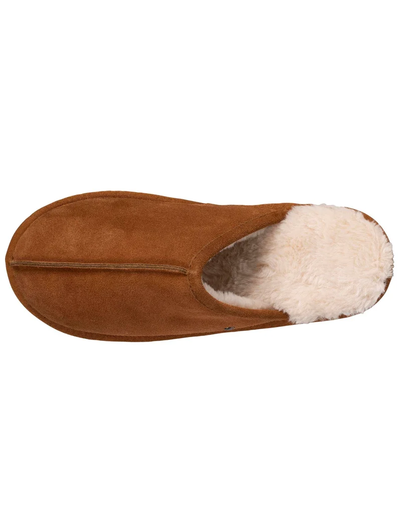 Chaussons mules Homme Cuir Camel