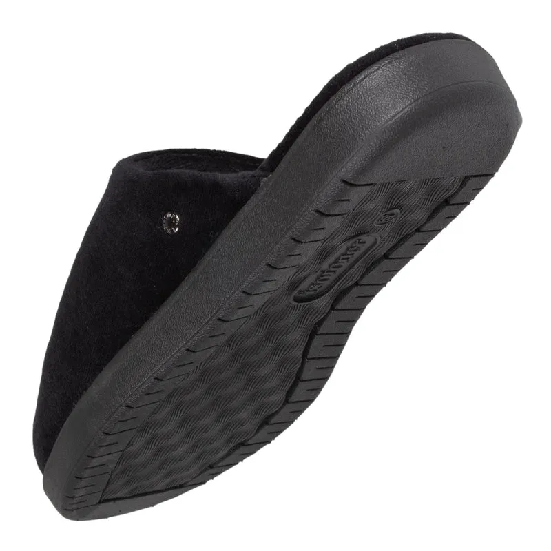 Chaussons mules Femme grand confort Noir