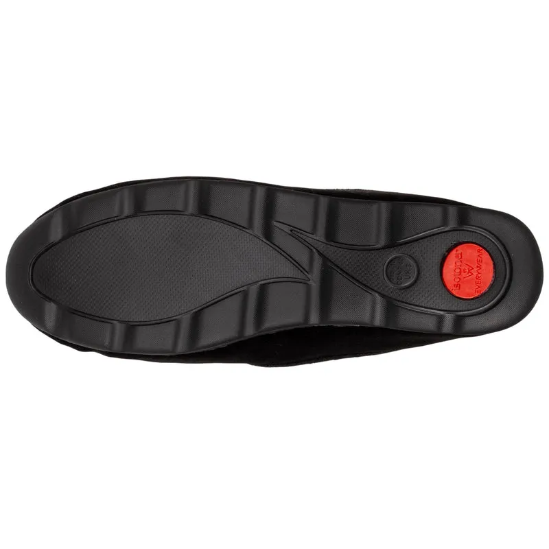 Chaussons charentaises Homme velours Noir