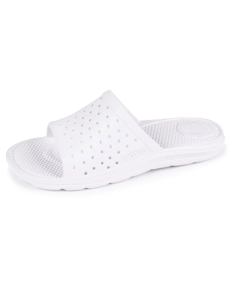 Mules claquettes Femme ajourées Blanc